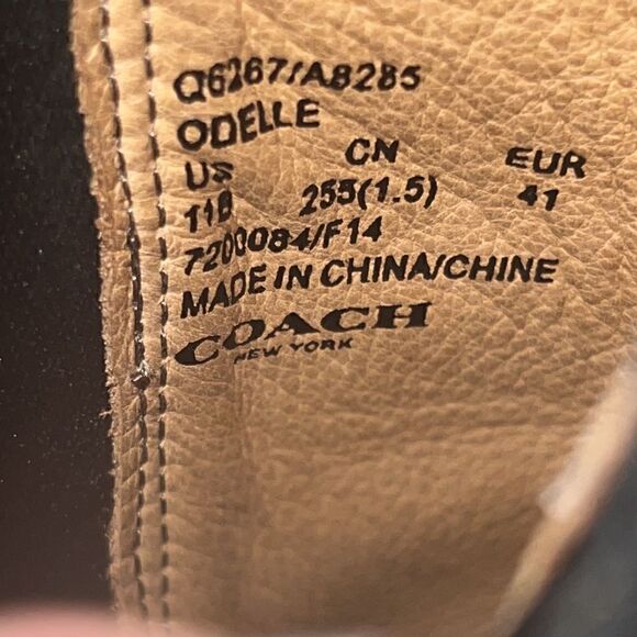 Coach Odell Brown Leather Pull On Heel Boots Size 11 - Picture 10 of 12
